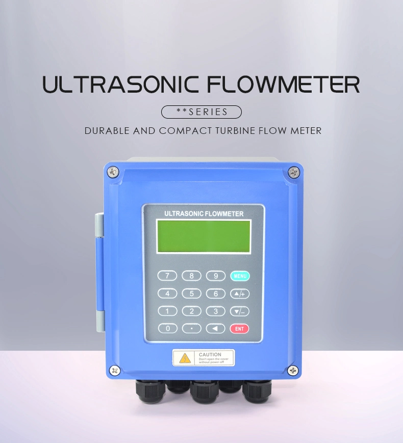 Measuring Pipe Size DN15-DN6000 Ultrasonic Water Flow Meter Liquid Clamp-on Wall-Mounted Ultrasonic Flow Meter