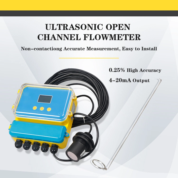Open Channel Tri-Clamp Handheld Digital Clamp Ultrasonic Flow Meter Portable