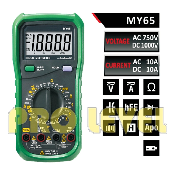 2000 Counts Professional Digital Multimeter (MY65)