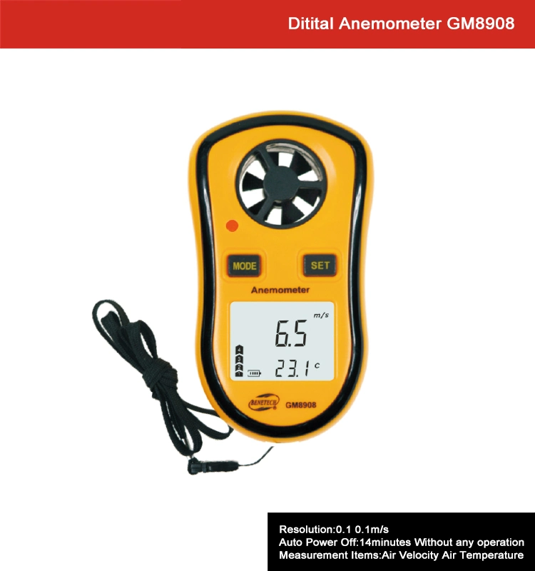Wholesale High Quality Wind Vane Anemometer Handheld GM8908 Digital Anemometer