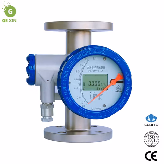 Metal Tube Rotameter Sanitary Clamp Liquid Variable Area Flow Meter