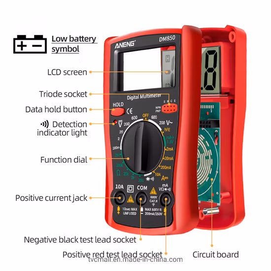 Aneng 1999 Counts Professional Electric Digital Multimeter